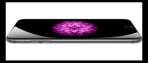 Telefono iphone tumbado